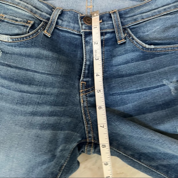 Flying Monkey Platinum skinny ankle distressed embroidered jeans size 26 - Picture 5 of 7